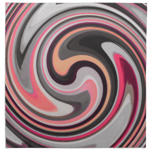 Modern Swirl Abstract Art #5 Cloth Napkin