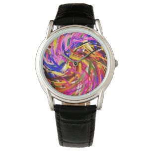 Modern Swirl Abstract Art #73 Watch