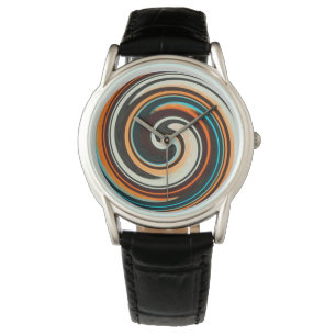 Modern Swirl Abstract Art #9 Watch