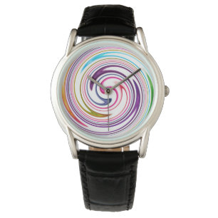 Modern Swirl Abstract Art Watch