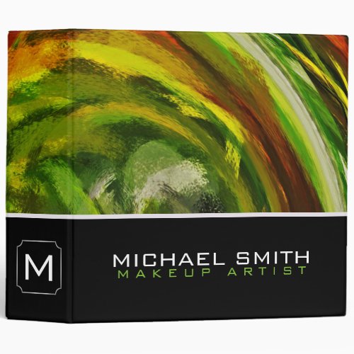 Modern Swirl Abstract Elegant Professional 34 Binder