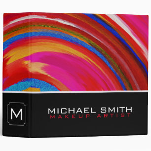 Modern Swirl Abstract Elegant Professional #35 3 Ring Binder