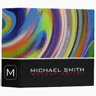 Modern Swirl Abstract Elegant Professional #38 3 Ring Binder