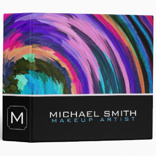 Modern Swirl Abstract Elegant Professional #49 3 Ring Binder