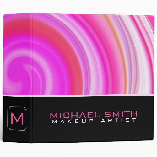 Modern Swirl Abstract Elegant Professional 4 Binder