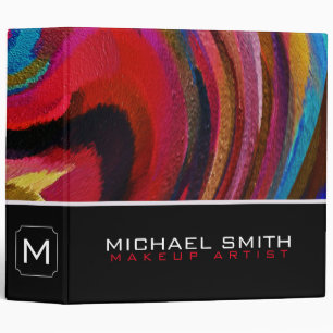 Modern Swirl Abstract Elegant Professional #63 3 Ring Binder