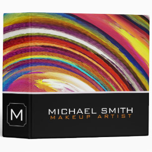 Modern Swirl Abstract Elegant Professional #67 3 Ring Binder