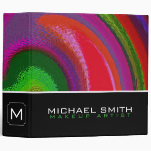 Modern Swirl Abstract Elegant Professional #74 3 Ring Binder