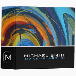 Modern Swirl Abstract Elegant Professional #75 3 Ring Binder