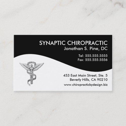 Modern Swirl Chiropractic Appointment Cards