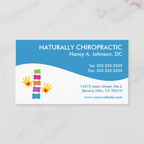 Modern Swirl Chiropractic Business Cards