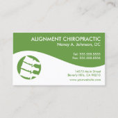 Modern Swirl Chiropractic Business Cards (Front)
