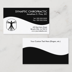 Modern Swirl Chiropractic Business Cards
