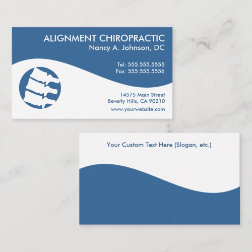 Modern Swirl Chiropractic Business Cards