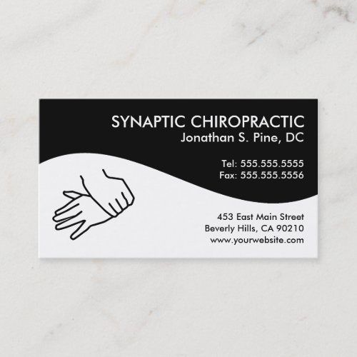 Modern Swirl Chiropractic Business Cards