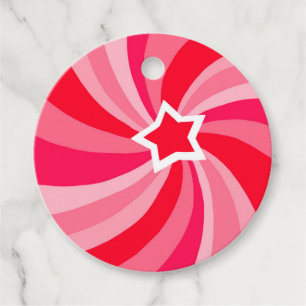 Modern Swirl HAPPY HOLIDAYS CUSTOM TO FROM Gift Favor Tags