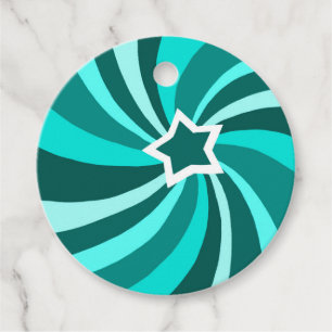 Modern Swirl HAPPY HOLIDAYS CUSTOM TO FROM Gift Favor Tags
