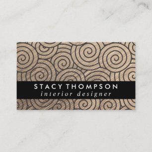 Modern Swirl Pattern Design Business Card