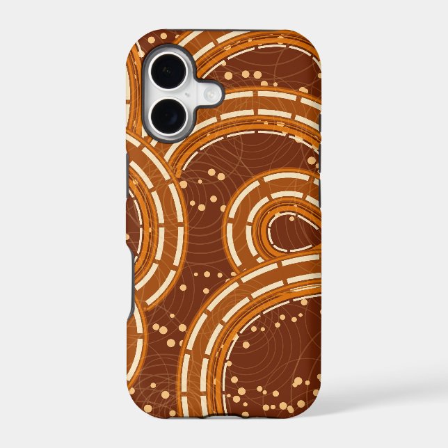 Modern Swirl Pattern Iphone Case (Back)