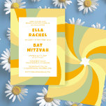 Modern Swirl Star of David Custom Bar Bat Mitzvah Invitation<br><div class="desc">Perfect card to announce a bat mitzvah, bar mitzvah or other Jewish celebration! Hand made art for you. FULLY CUSTOMIZABLE! Click on “Personalize” above to edit the text. Click "edit using design tool" to adjust the fonts, colors and placements and to delete the back side design if you prefer (I...</div>