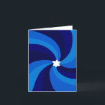 Modern Swirl Star of David Custom Bar Bat Mitzvah Thank You Card<br><div class="desc">Perfect thank you card to send after a bat mitzvah, bar mitzvah or other Jewish celebration! Hand made art for you. FULLY CUSTOMIZABLE! Click on “Personalize” above to edit the text. Click "edit using design tool" to adjust the fonts, colors and placements and to delete the inside design if you...</div>