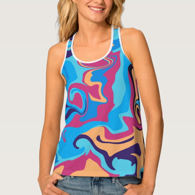 Modern Swirl Tank Top (Front)