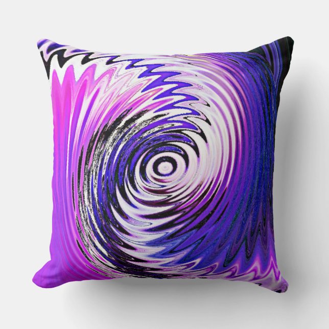 Modern Swirl Throw Pillow (Front)