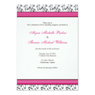 Fuschia Invitations Announcements Zazzle Hearts Wedding Invitations