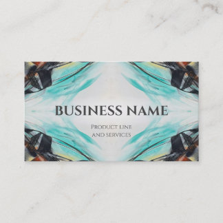 Modern symmetrical design business card 