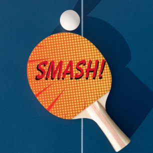 Modern Table Tennis Smash Red Color Ping Pong Paddle