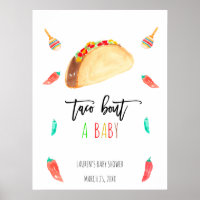 Modern Taco Bout A Baby Fiesta Baby Shower Welcome