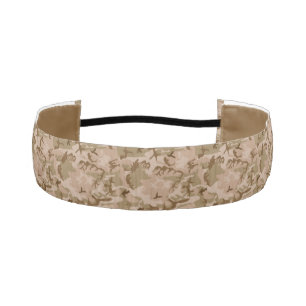 Modern Tan Green Desert Military Camo Camouflage Athletic Headband
