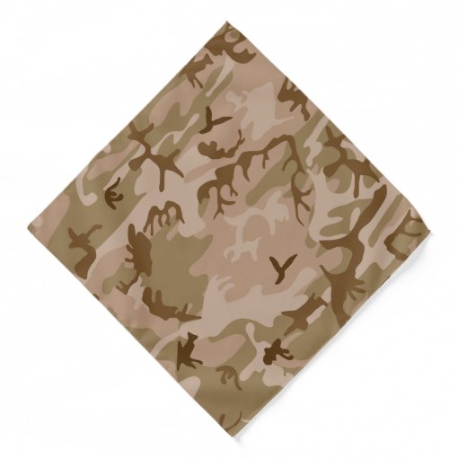 Modern Tan Green Desert Military Camo Camouflage Bandana | Zazzle