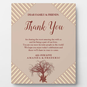 Modern Tan - Marsala Wine & twist of Hues Plaque