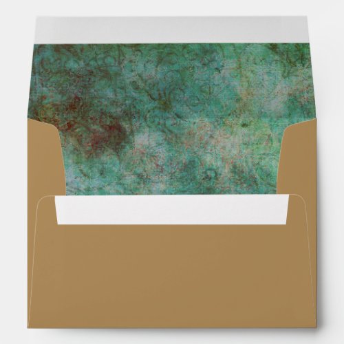 Modern Tan with Green Granite Envelope