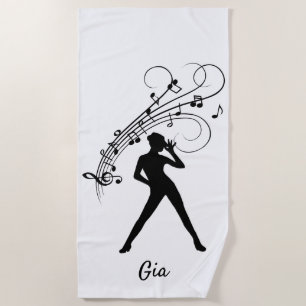 Modern Tap Dancer Personal Beach Towel