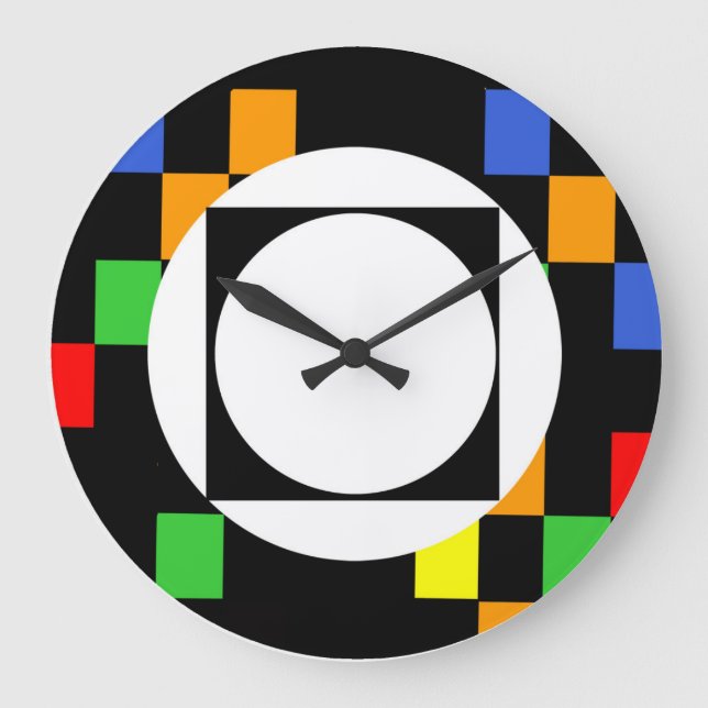 Modern Target Round (Large) Wall Clock (Front)
