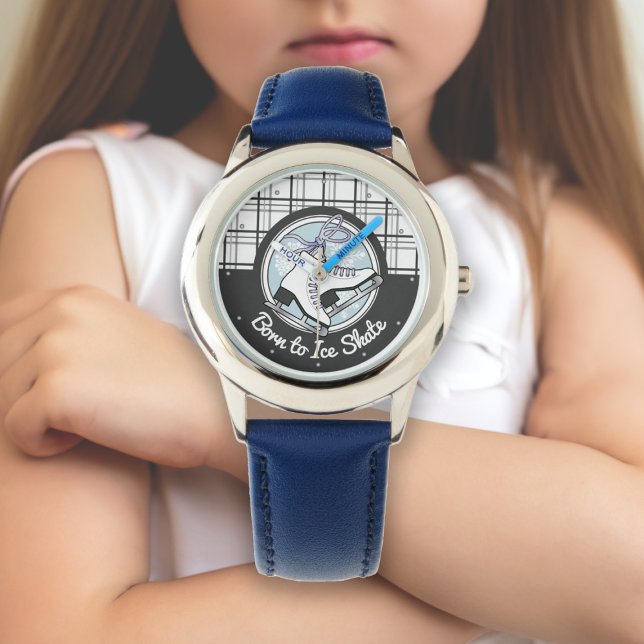 Modern Tartan Figure Skating / Ice Skating Girl's Watch (Creator Uploaded)