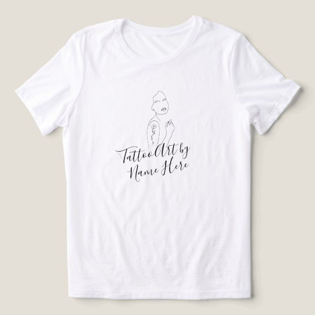 Modern Tattoo ART script Signature Tri-Blend Shirt