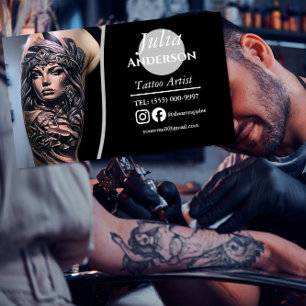 Modern tattoo Artist  Business Card Magnet