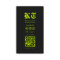 Modern Tattoo Artist Monogram Black Neon Yellow