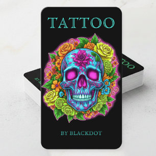 Modern Tattoo Artist Tattoo Shop Tattooists Design Business Card