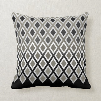 Taupe Pillows - Decorative & Throw Pillows | Zazzle - Modern Taupe & Black Diamond Pattern Accent Throw Pillow