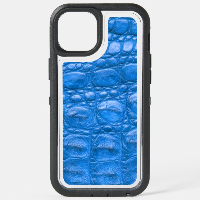  Modern Taupe Croc Leather Texture iPhone 15 Plus Case (Back)