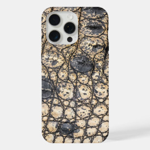  Modern Taupe Croc Leather Texture iPhone 15 Pro Max Case