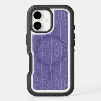 Modern Taupe Croc Leather Texture iPhone 16 Case