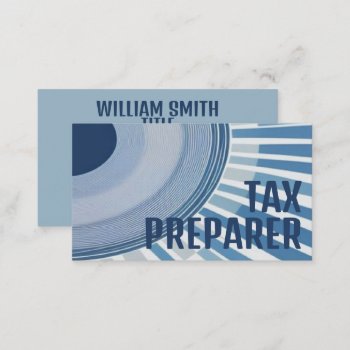 Modern Tax Preparer Business Card by businessCardsRUs at Zazzle