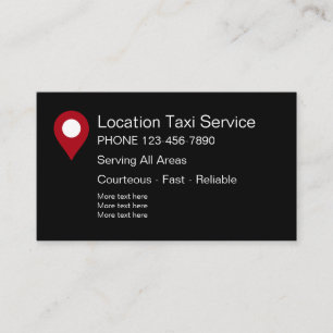 Modern Taxi Service Business Card