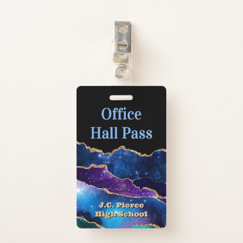 Modern Teachers School Hall Pass Badge