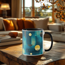 Modern Teal Abstract - Personalized Artistic